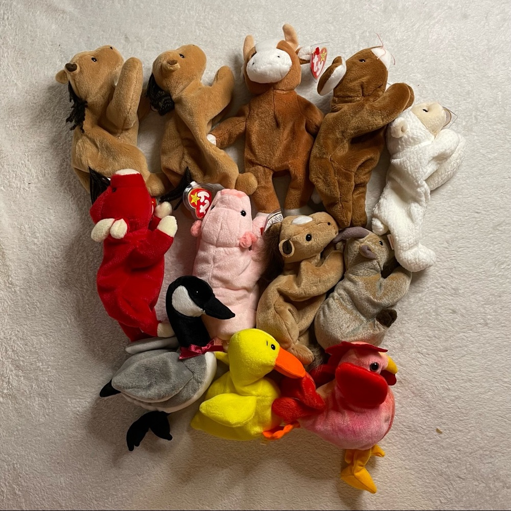 Beanie Baby Farm Animal Lot